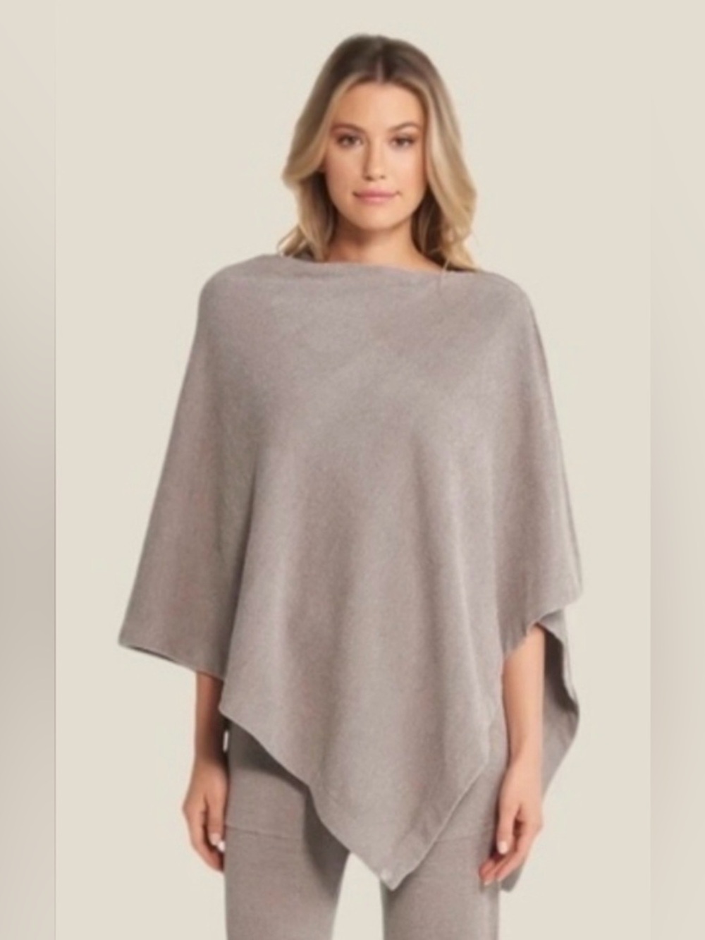 Barefoot Dreams CozyChic Ultra Lite Poncho - Beach Rock - one size